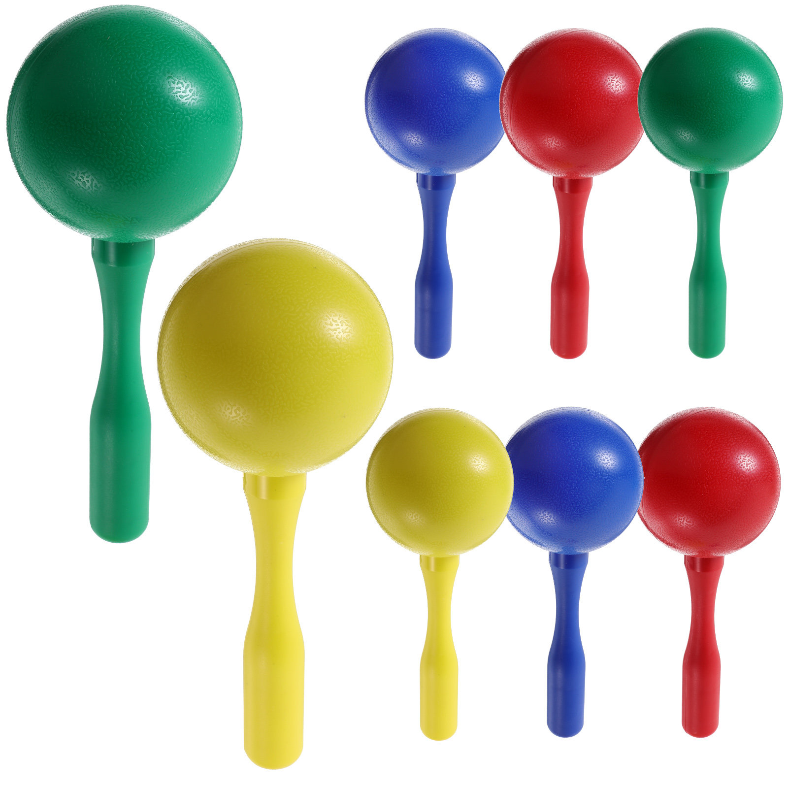 Musical Instrument Maraca - มาราคา 8 ชิ้น เครื่องดนตรีสั่นสำหรับการเรียนรู้ดนตรี พัฒนาการทางประสาทสัมผัสสำหรับเด็กเล็ก เครื่องดนตรีสำหรับงานปาร์ตี้