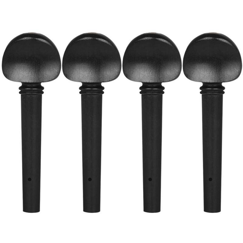 Musical Instrument Viola - 4 ชิ้น Viola หัวเครื่อง Ebony ไม้
