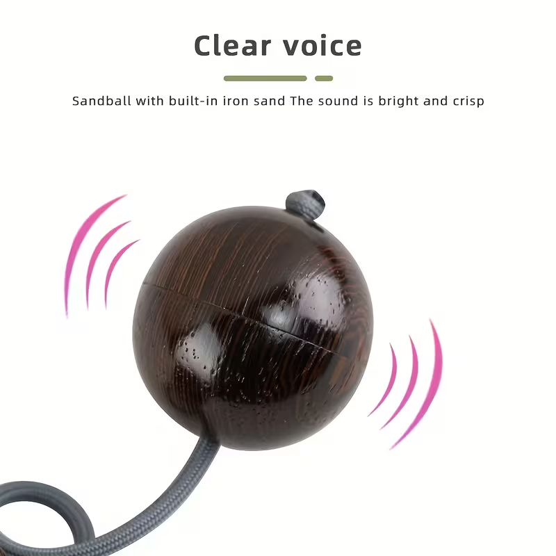 Musical Instrument Maraca - ลูกบอลจังหวะทำจากไม้บีช ไม้ไผ่ ไม้ไก่ แบบมาราคัส รุ่น C