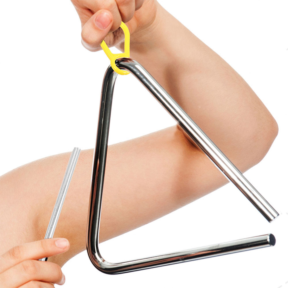Musical Instrument Mallet - ไม้ตีเหล็กทรงสามเหลี่ยม 2 ชิ้น ด้ามจับมั่นคง จับถนัดมือ เสียงใสคมชัด