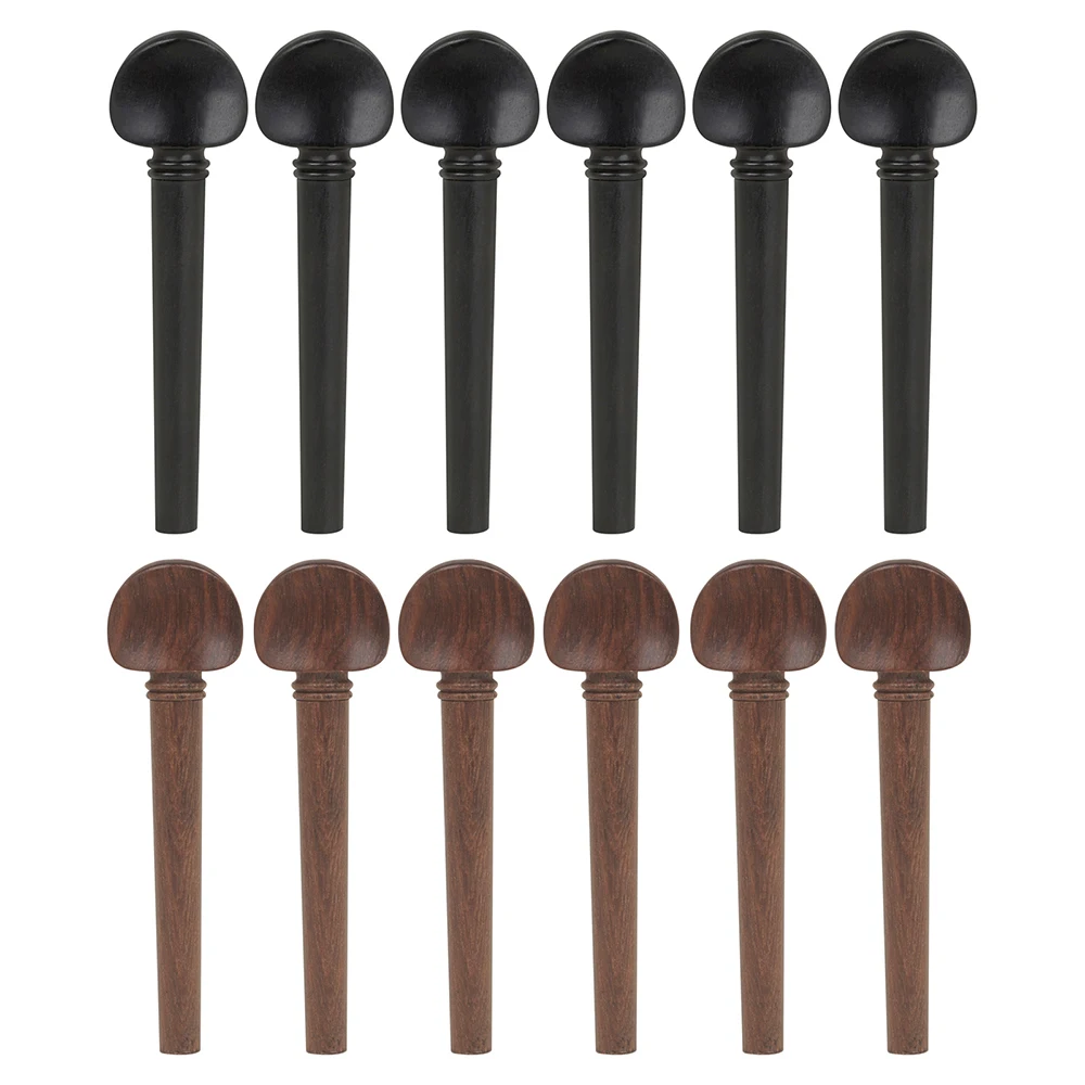 Musical Instrument Tabla - 12 ชิ้น/เซ็ต Oud String Pegs Mahogany