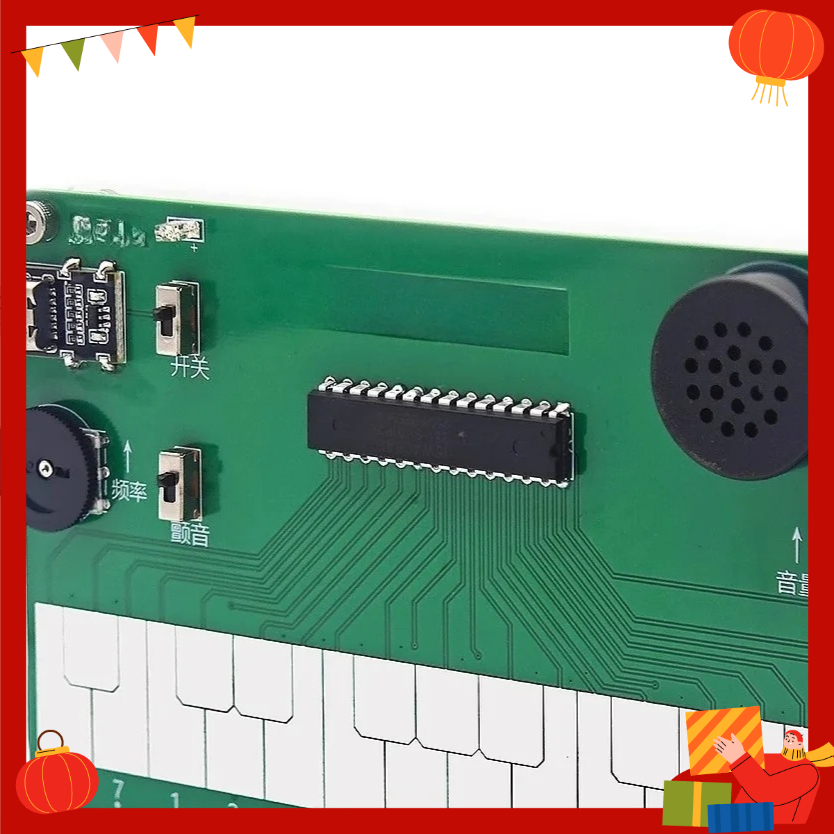 Musical Instrument Tabla - เครื่องดนตรีอิเล็กทรอนิกส์ DIY, ชุดฝึกเชื่อม, การชาร์จแบบ TypeC, มินิเปียโน