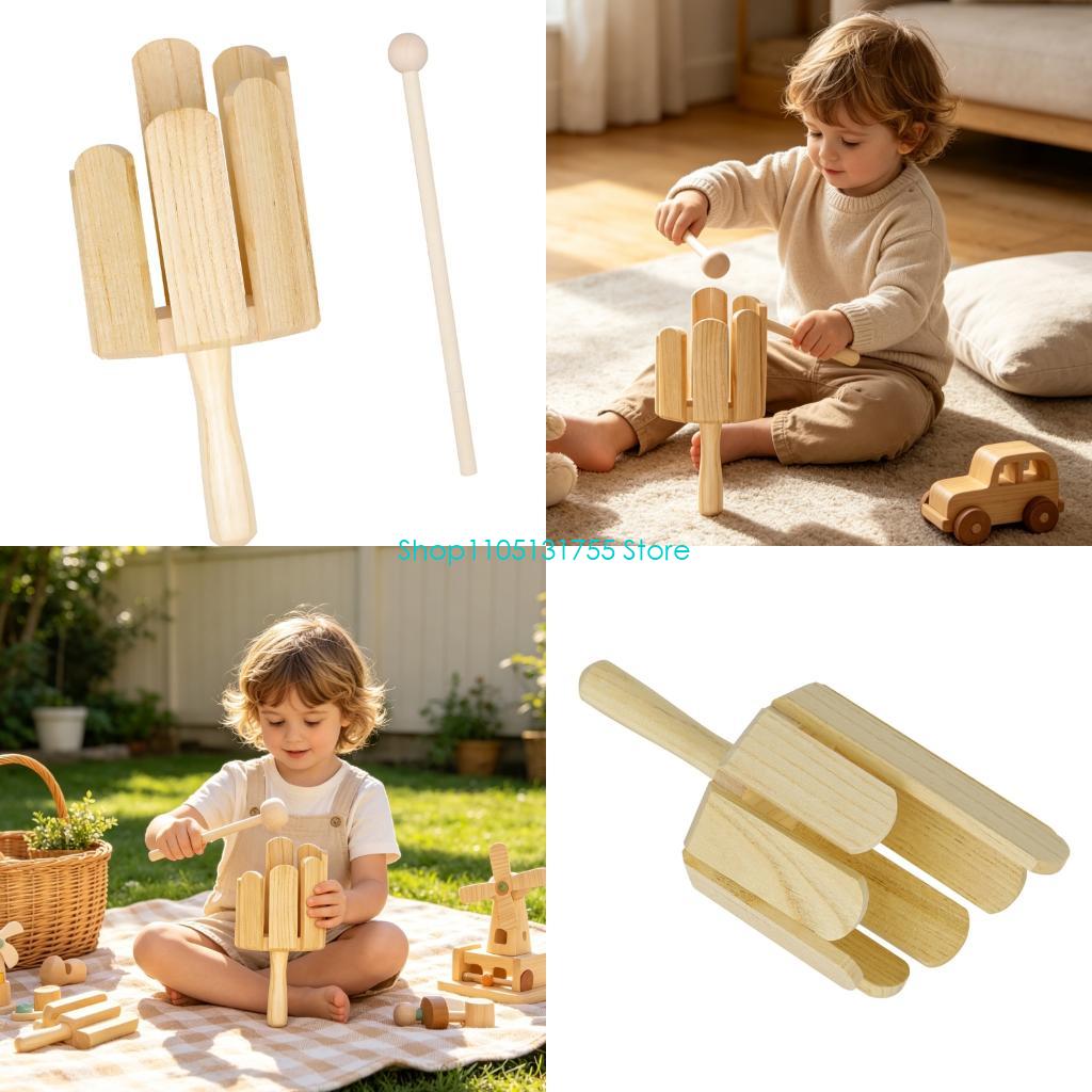 Musical Instrument Mallet - K0EF เครื่องดนตรีเคาะจังหวะไม้ที่หลากหลายพร้อมค้อนสำหรับเด็กและผู้เริ่มต้น, บล็อกจังหวะมือถือสำหรับบทเรียนที่แนะนำ,