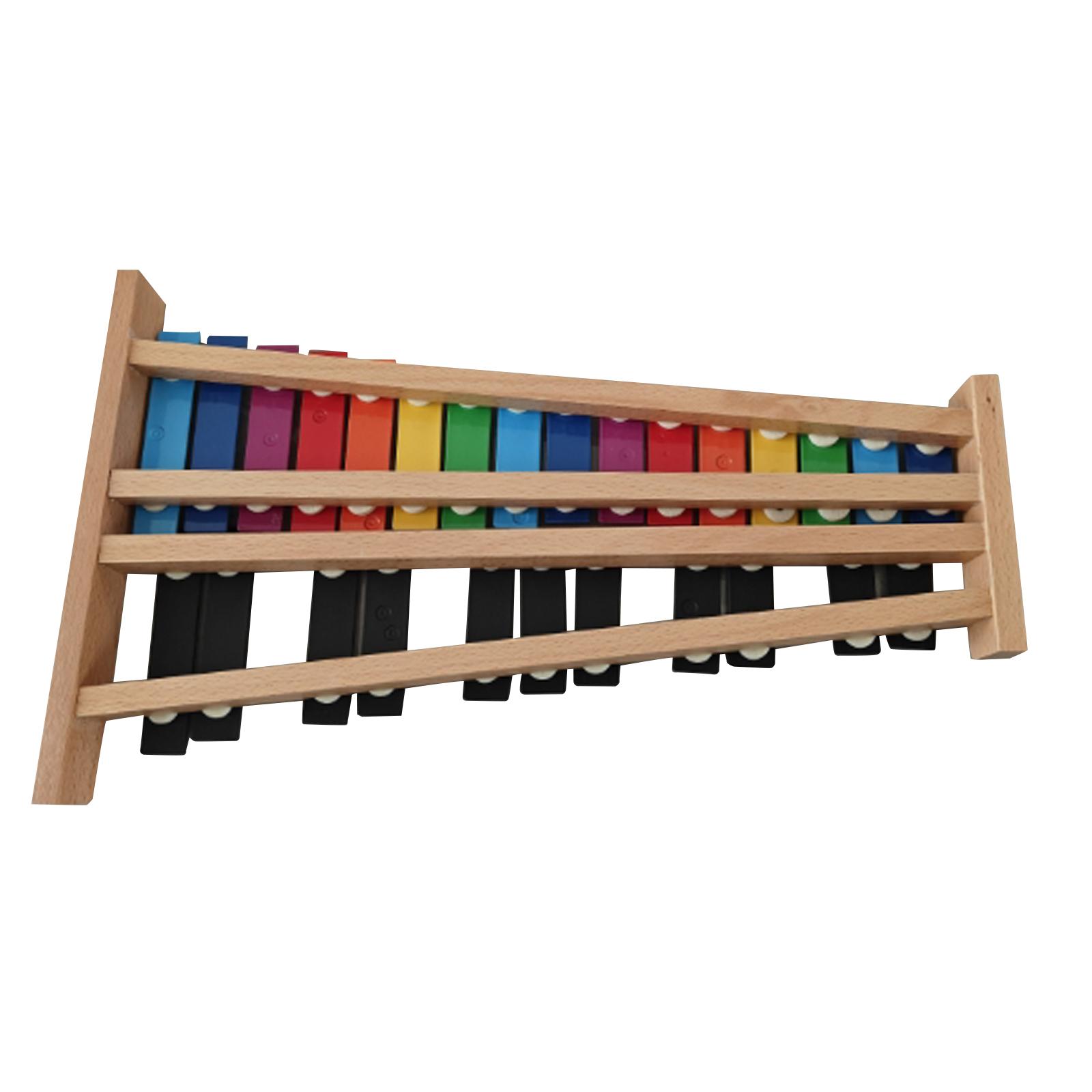Musical Instrument Mallet - 27 โน้ตไซโลโฟนเครื่องดนตรีเด็กการศึกษาของเล่นดนตรีมืออาชีพพร้อมไม้ตี 2 อันสำหรับงานปาร์ตี้ท่องเที่ยวคอนเสิร์ตของขวัญเด็ก