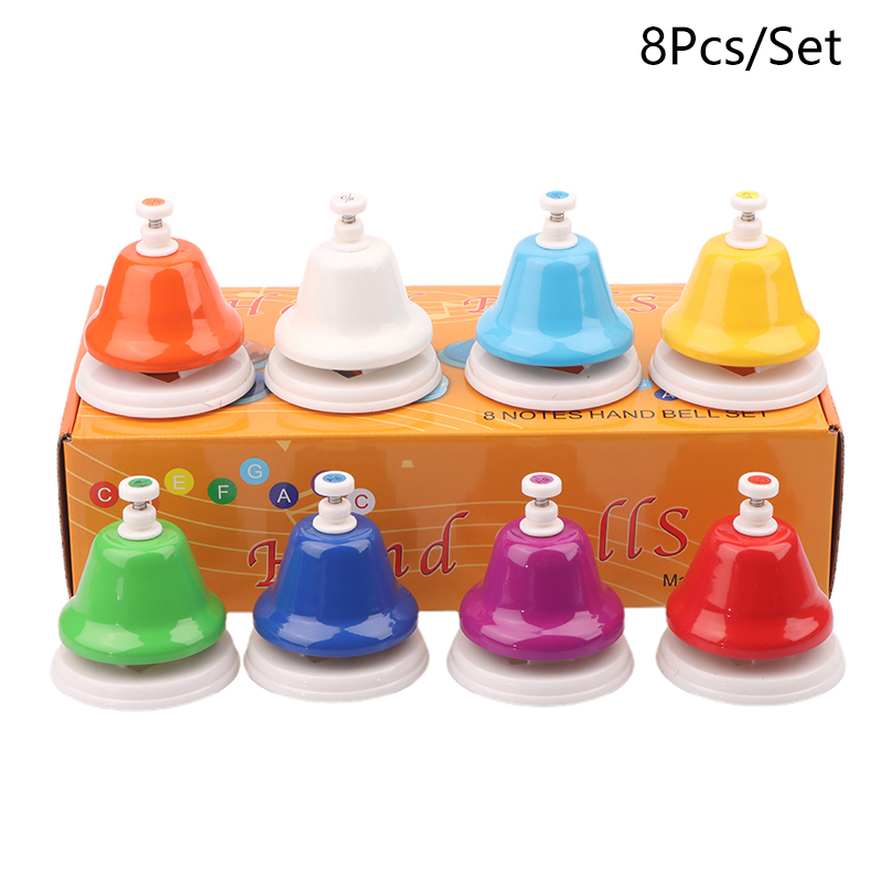 Musical Instrument Chimes - กระดิ่งตั้งโต๊ะ 8 เสียง รุ่นใหม่ สำหรับการศึกษาดนตรีสำหรับเด็กเล็ก 8