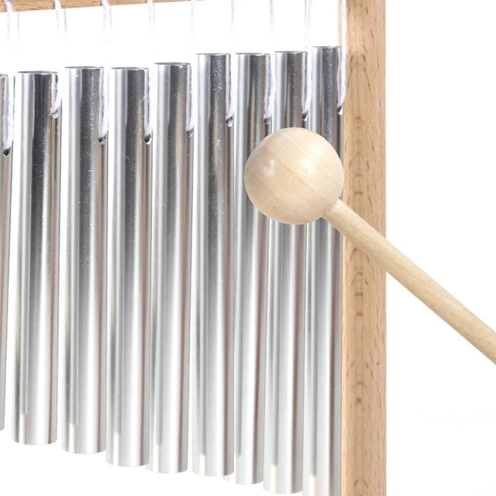 Musical Instrument Chimes - ระฆังดนตรีไม้สำหรับการทำสมาธิ การออกแบบที่แม่นยำและใช้งานร่วมกันได้ เครื่องดนตรีเพื่อการศึกษาสำหรับเด็กเล็ก สนุกสนาน ใช้เป็นเครื่องดนตรีประเภทเคาะ