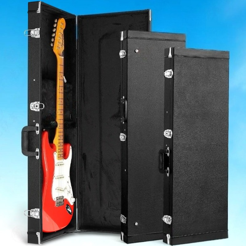 กล่องใส่กีตาร์ไฟฟ้าหนังและไม้  - Musical Instrument Box บทวิจารณ์และราคา
