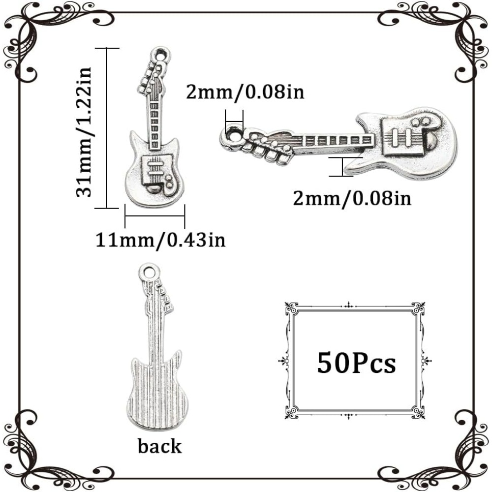 1 กล่อง 50 ชิ้น Vintage กีตาร์ - Musical Instrument Box บทวิจารณ์และราคา