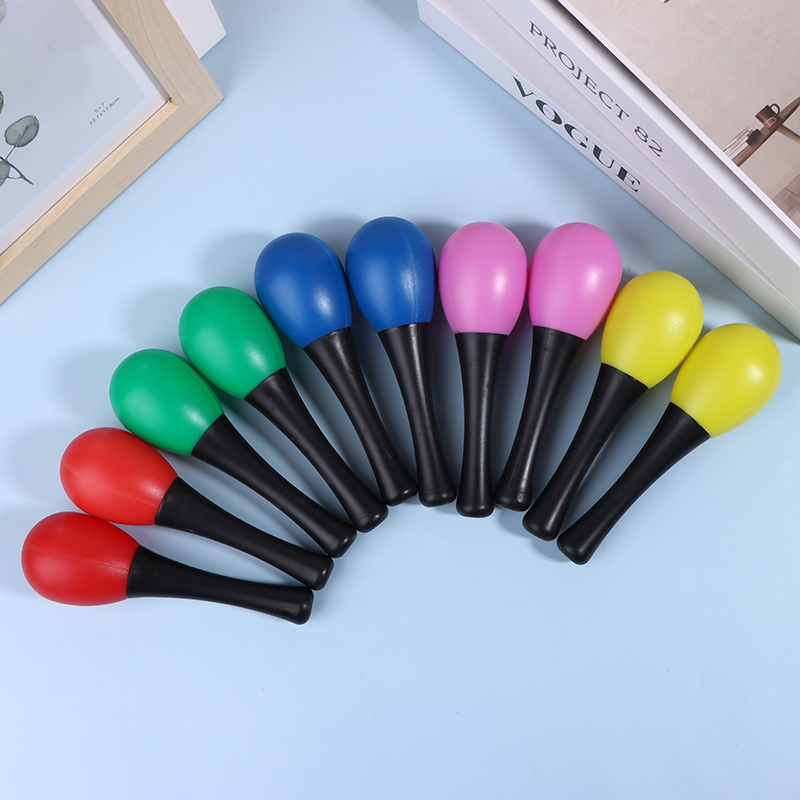 2 ชิ้น พลาสติก มารากัส แซนด์แฮ - Musical Instrument Maraca บทวิจารณ์และราคา