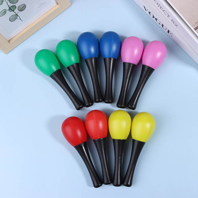 2 ชิ้น พลาสติก มารากัส แซนด์แฮ - Musical Instrument Maraca บทวิจารณ์และราคา