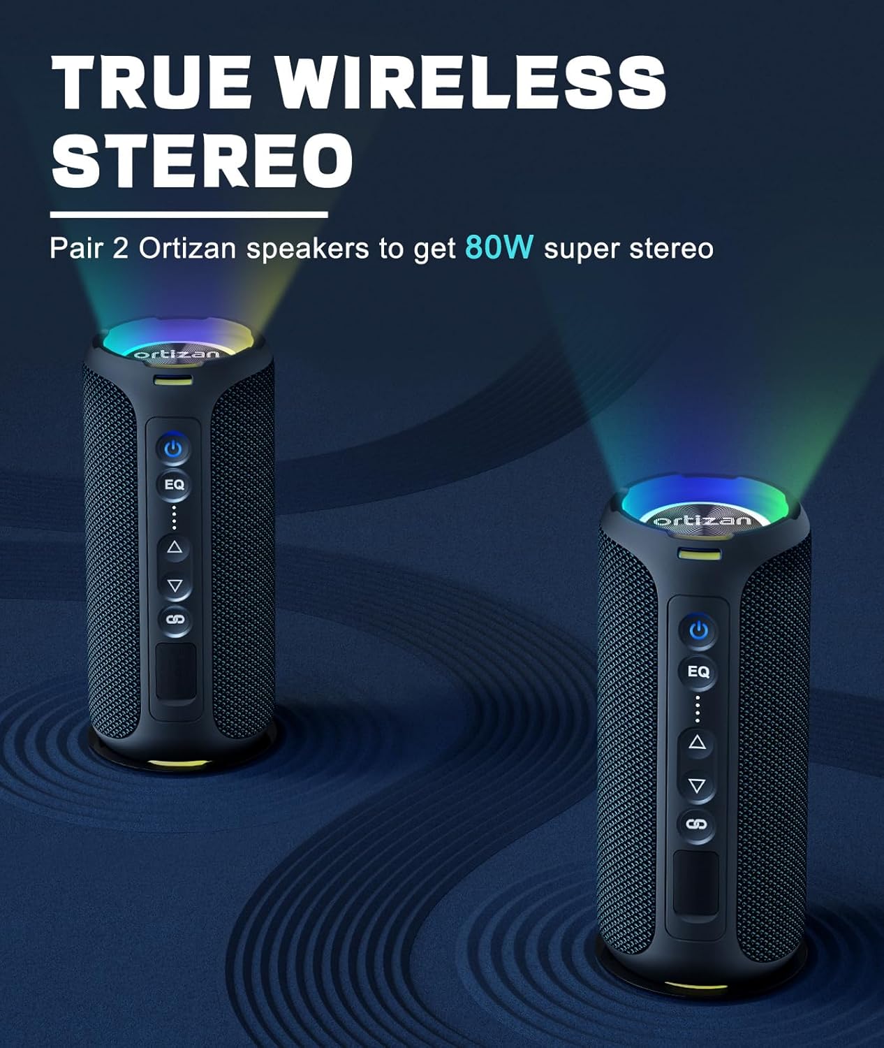 Ortizan ลําโพงบลูทูธ 40W เสียง - Musical Instrument Vector บทวิจารณ์และราคา