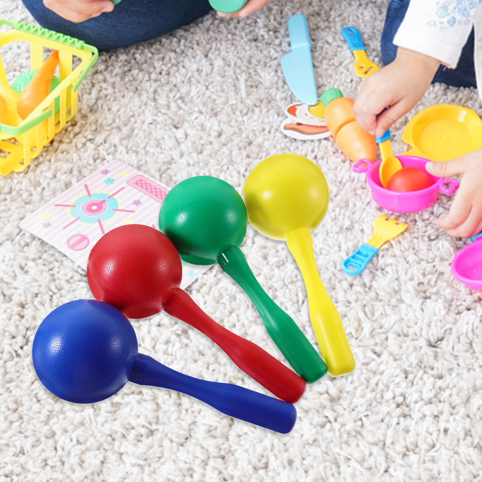 มาราคา 8 ชิ้น เครื่องดนตรีสั่น - Musical Instrument Maraca บทวิจารณ์และราคา