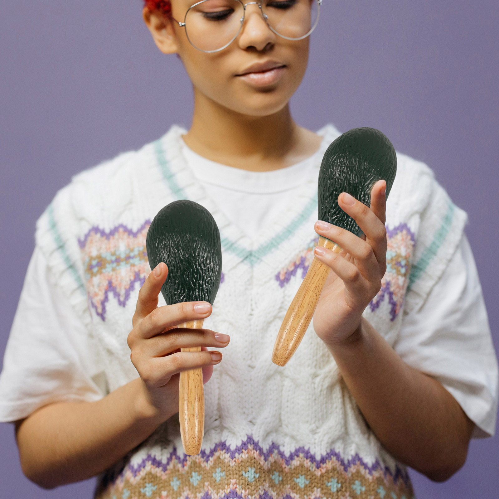 มาราคาสส์รูปผลไม้ อะโวคาโด เคร - Musical Instrument Maraca บทวิจารณ์และราคา