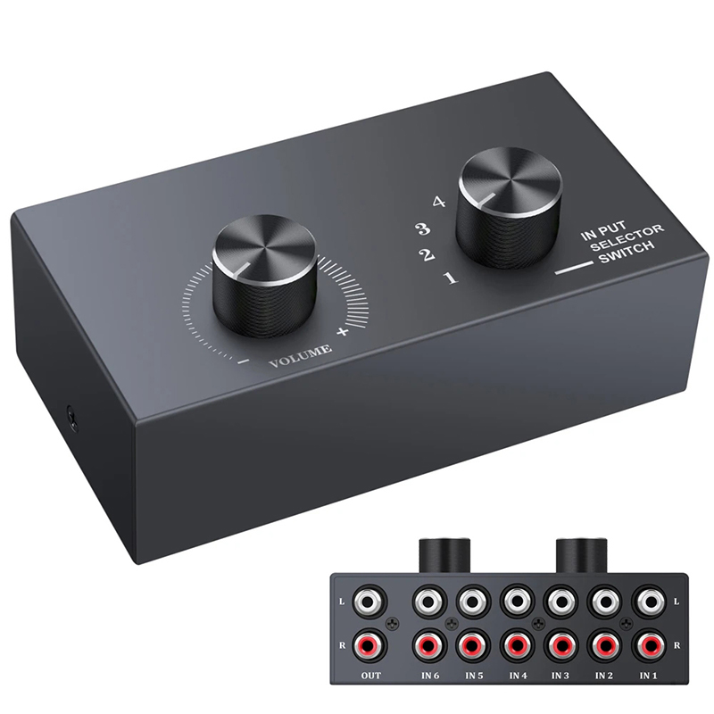 6 ทิศทาง Audio Switcher ตัวเลื - Musical Instrument Vector บทวิจารณ์และราคา