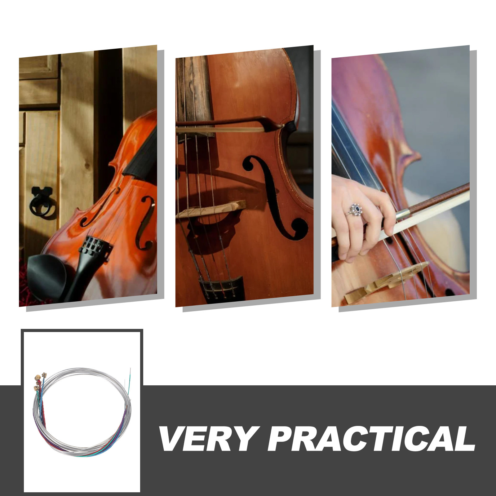 สายไวโอล่า 2 ชุด อะไหล่เครื่อง - Musical Instrument Viola บทวิจารณ์และราคา