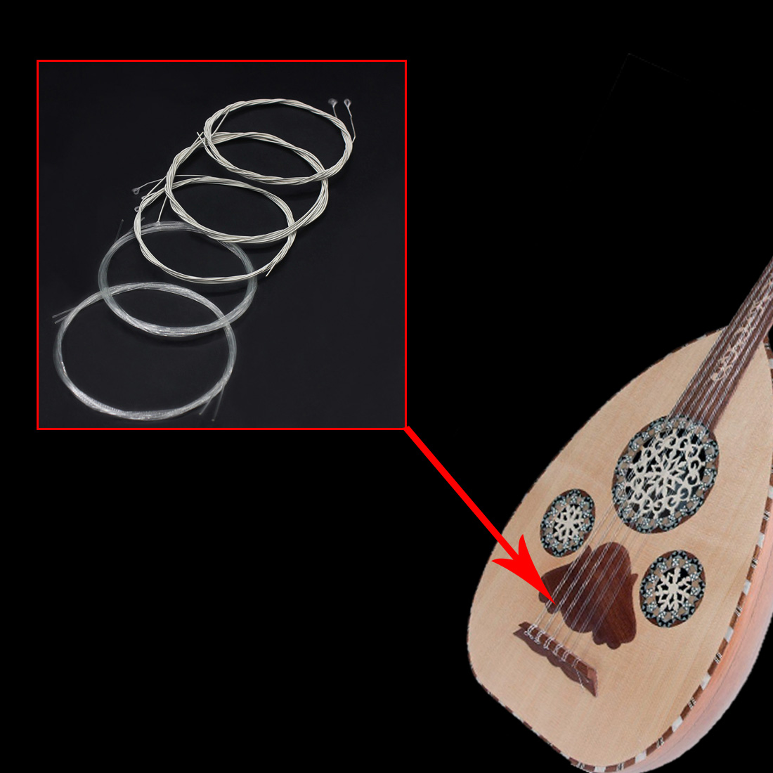 IRIN Oud Strings ตุรกี Oud อาห - Musical Instrument Tabla บทวิจารณ์และราคา
