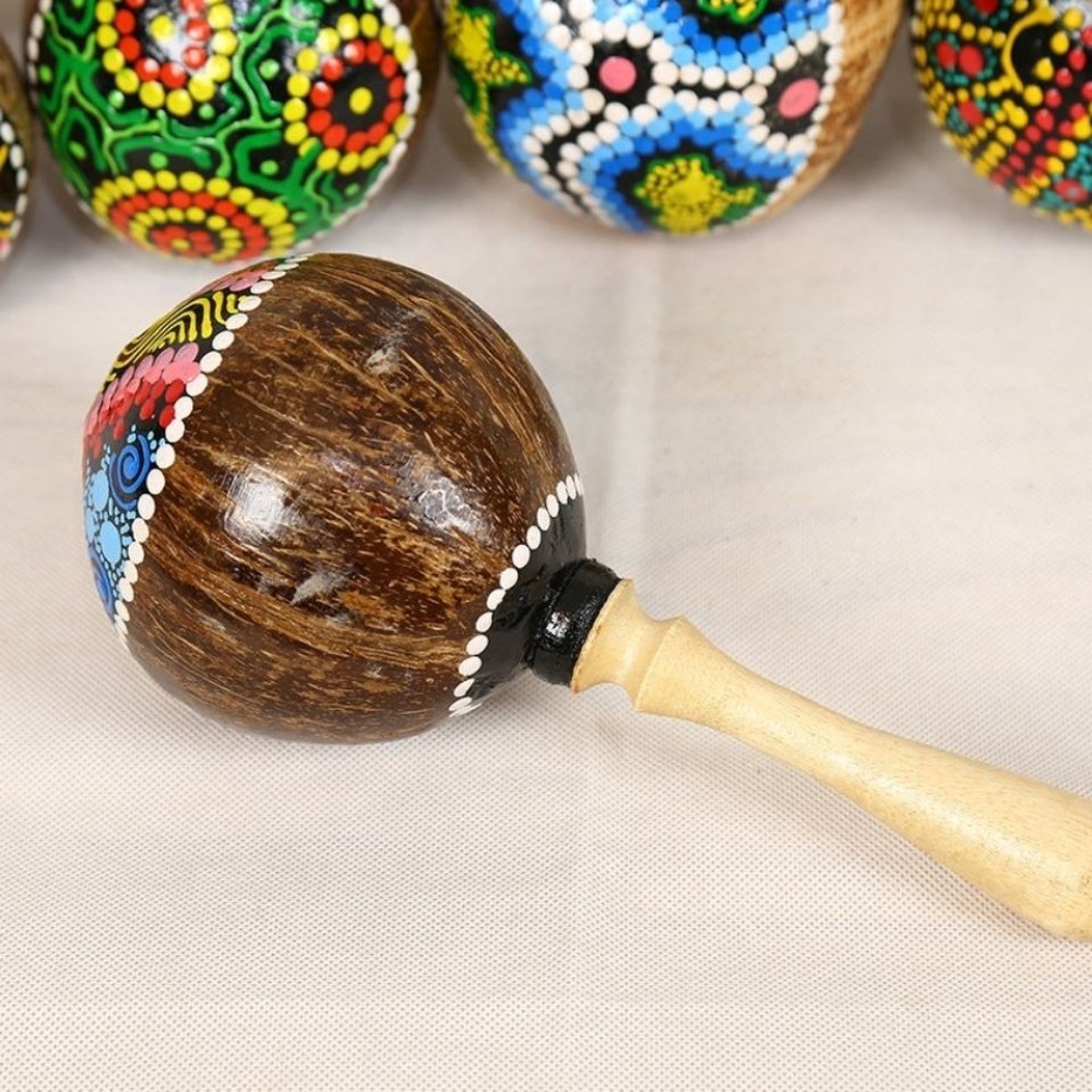 มาราคาสเปลือกมะพร้าววินเทจแบบพ - Musical Instrument Maraca บทวิจารณ์และราคา