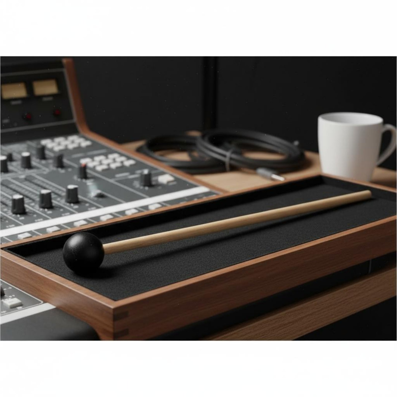 ไม้ตีหัวบอลสีดำ 2 ชิ้น อุปกรณ์ - Musical Instrument Mallet บทวิจารณ์และราคา