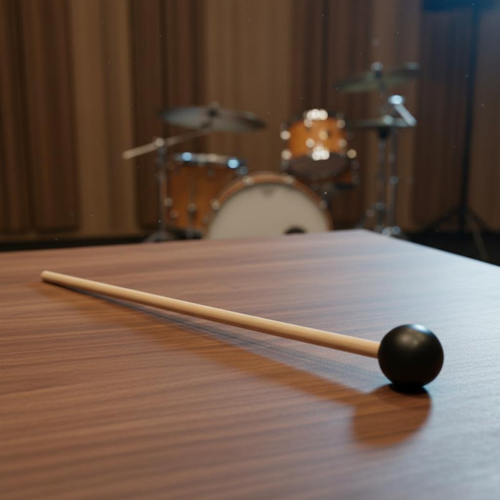 ไม้ตีหัวบอลสีดำ 2 ชิ้น อุปกรณ์ - Musical Instrument Mallet บทวิจารณ์และราคา