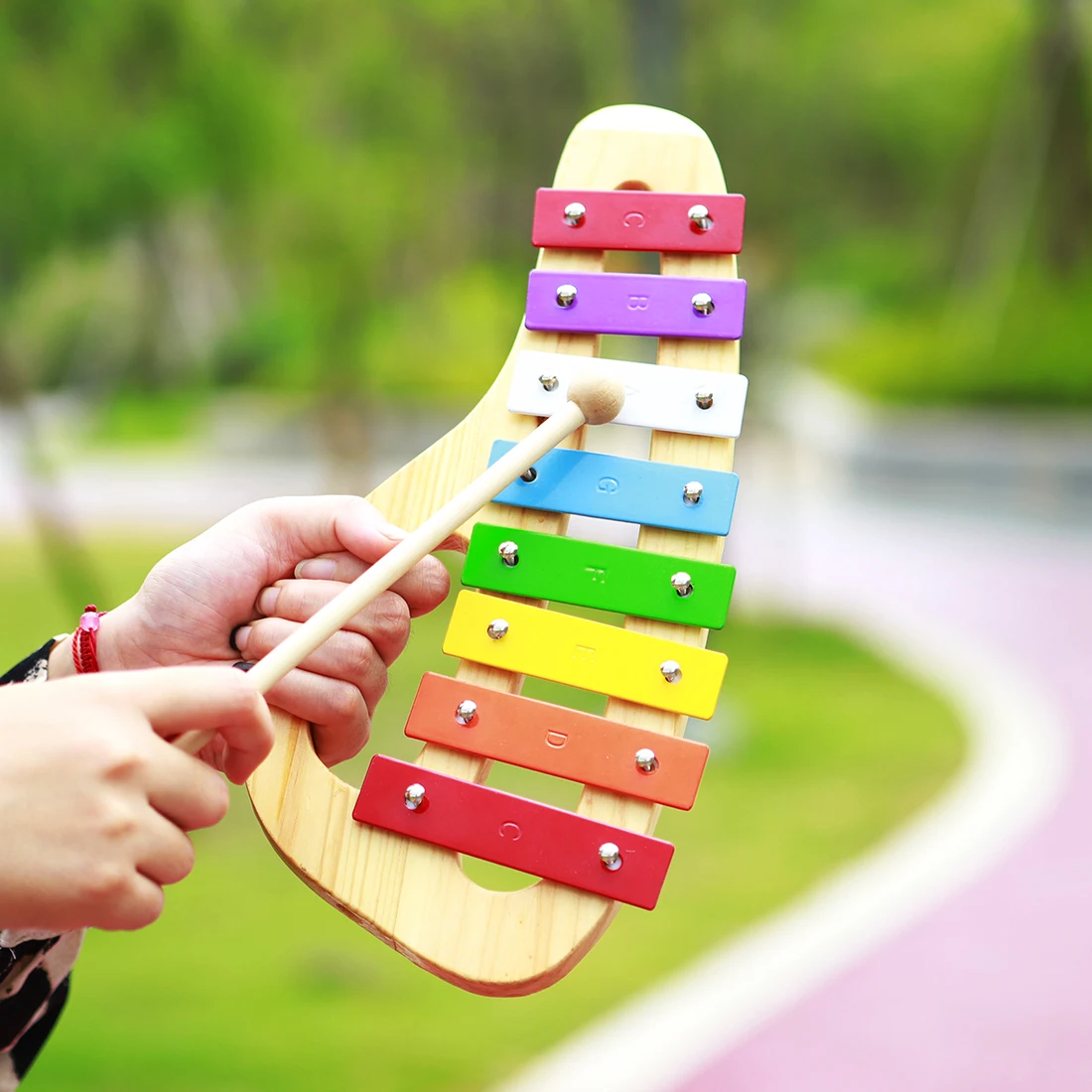 ไซโลโฟนสายรุ้ง 8 โทน, เครื่องด - Musical Instrument Mallet บทวิจารณ์และราคา