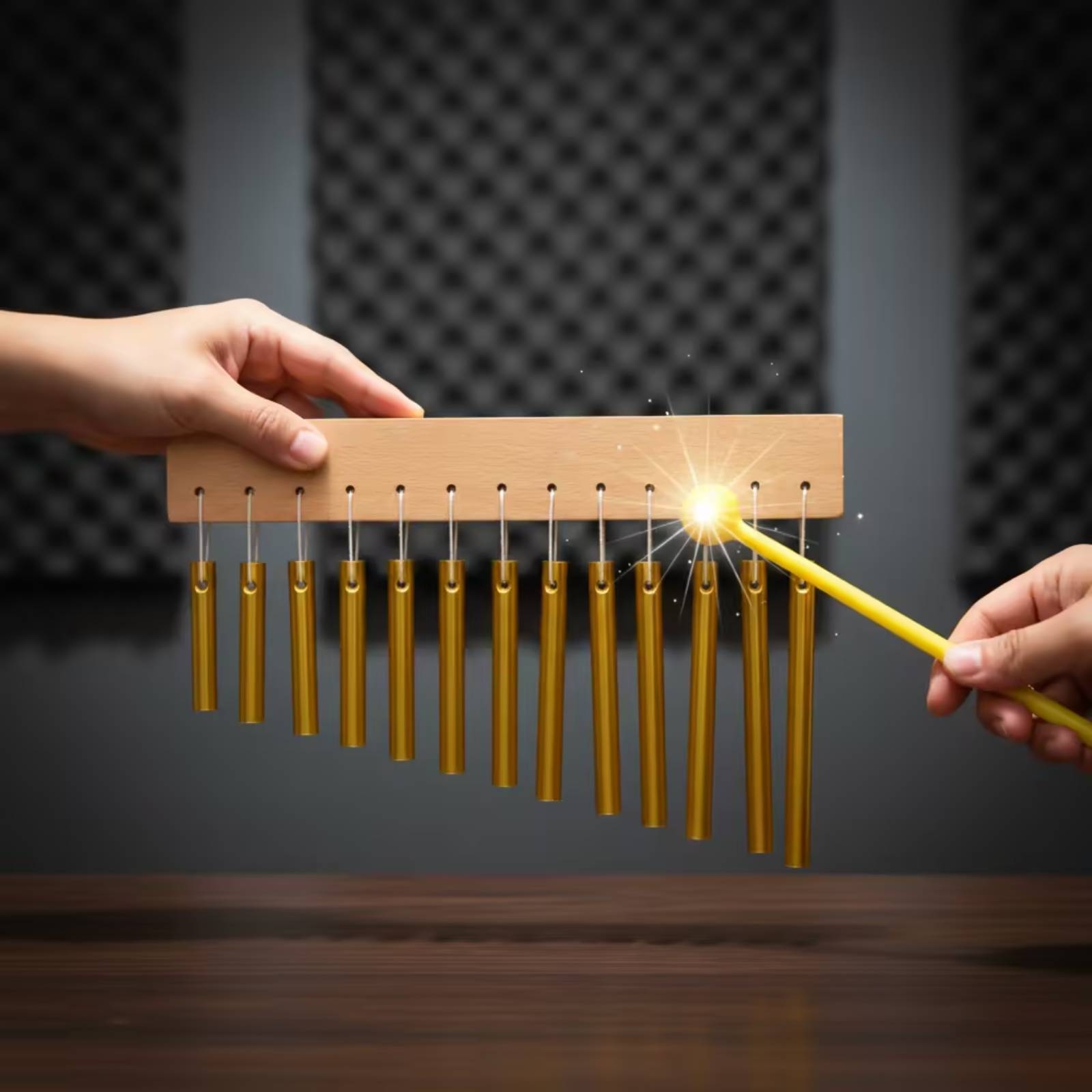 ระฆังบาร์เสียงใสพร้อมไม้ตี ระฆ - Musical Instrument Chimes บทวิจารณ์และราคา