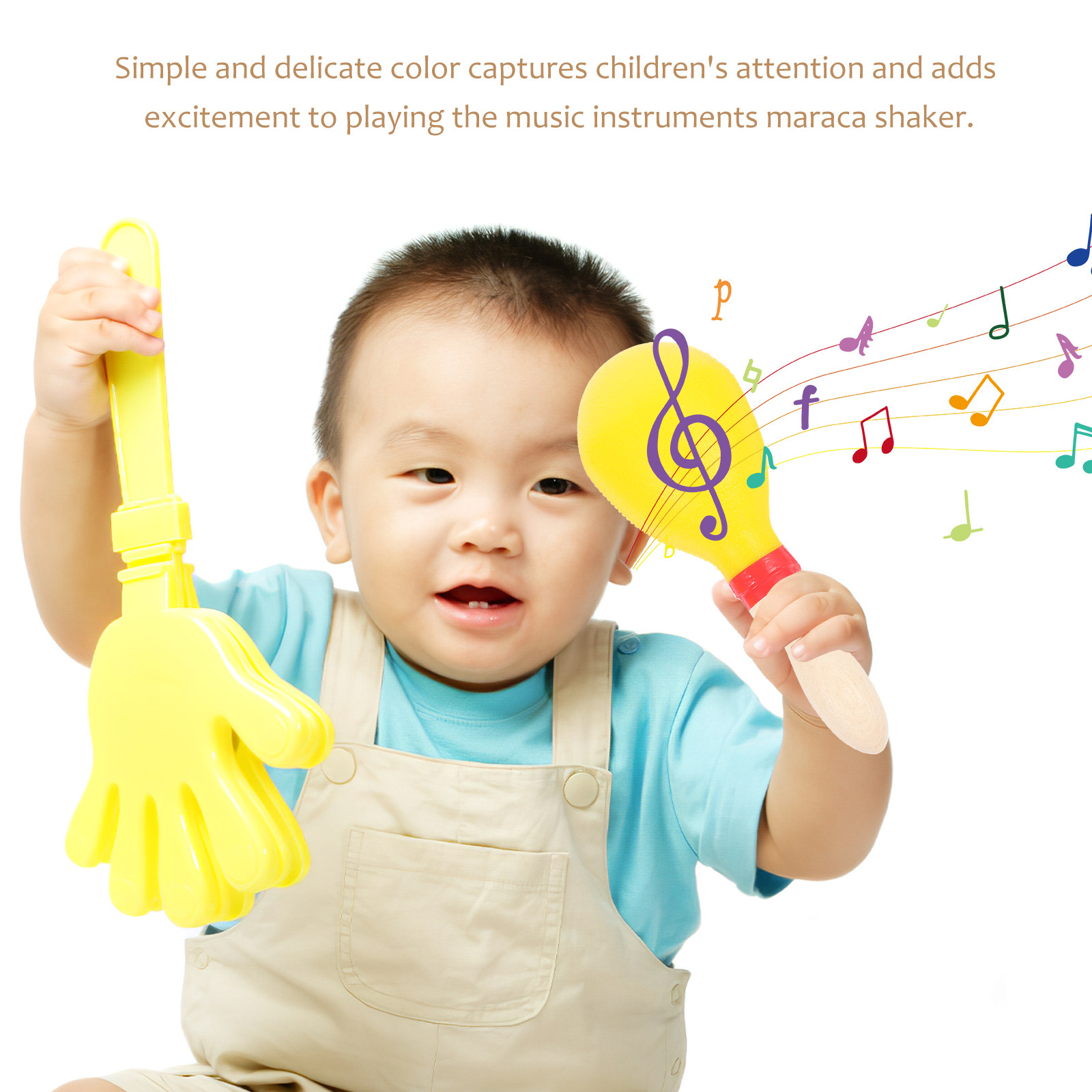 มาราคัสไม้ 1 คู่ ของเล่นเครื่อ - Musical Instrument Maraca บทวิจารณ์และราคา
