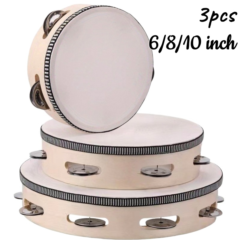 แทมบูรีนไม้ 1/3 ชิ้น ขนาด 6/8/ - Musical Instrument Chimes บทวิจารณ์และราคา