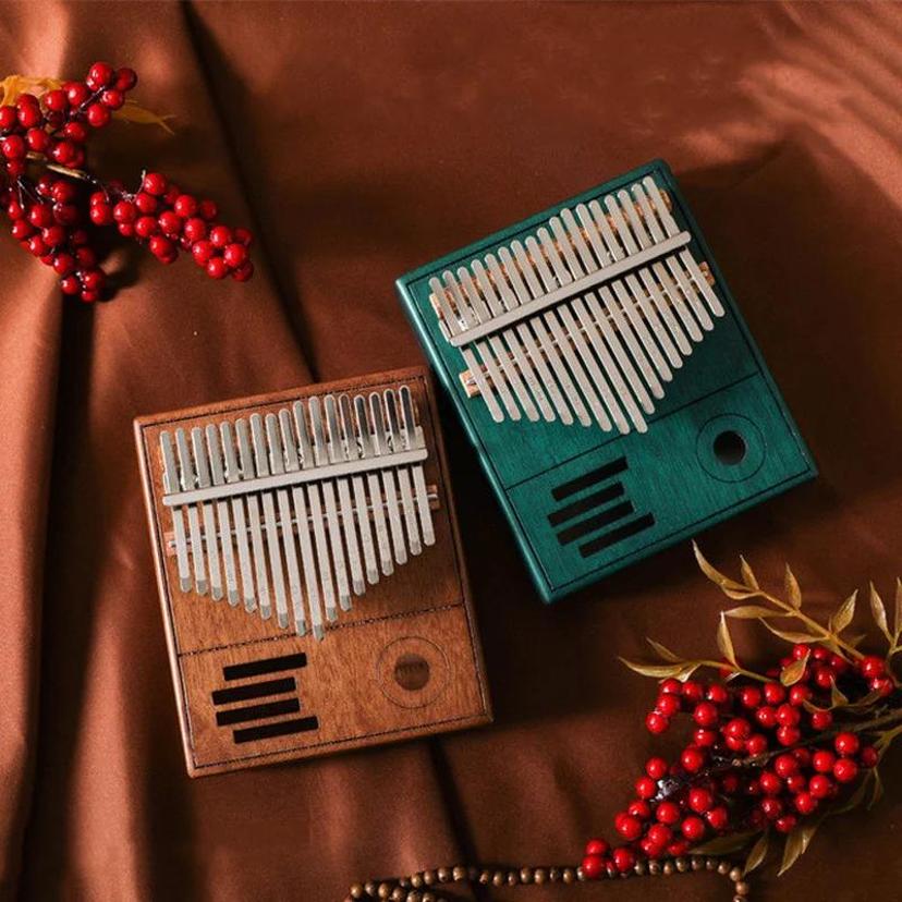 รีโทร Kalimba 17 คีย์นิ้วมือเป - Musical Instrument Box บทวิจารณ์และราคา