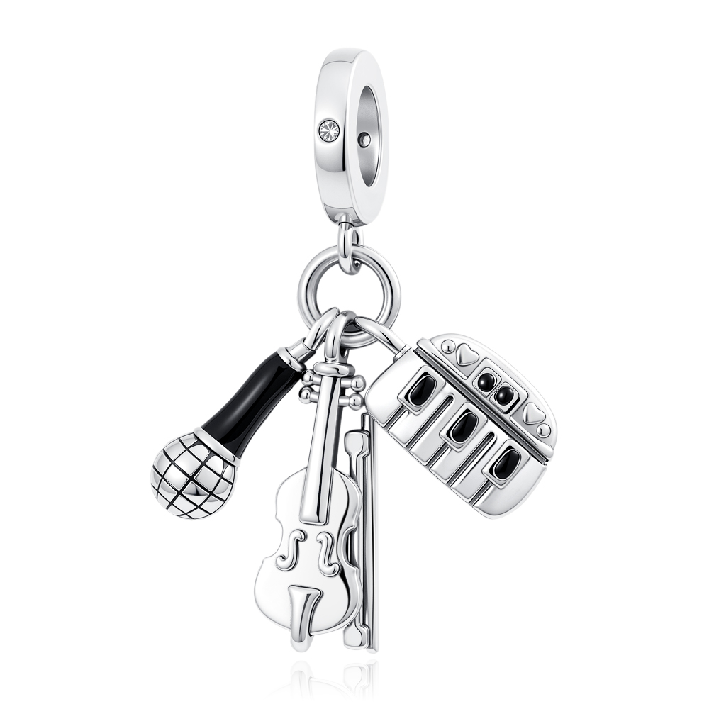 จี้รูปเครื่องดนตรีเงินแท้ 925  - Musical Instrument Tabla บทวิจารณ์และราคา