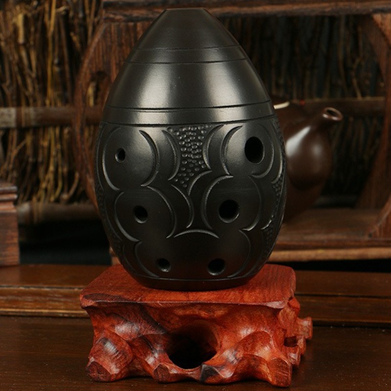 โอคาริน่า 8 รู สีดำ แบบพกพา ทำ - Musical Instrument Maraca บทวิจารณ์และราคา