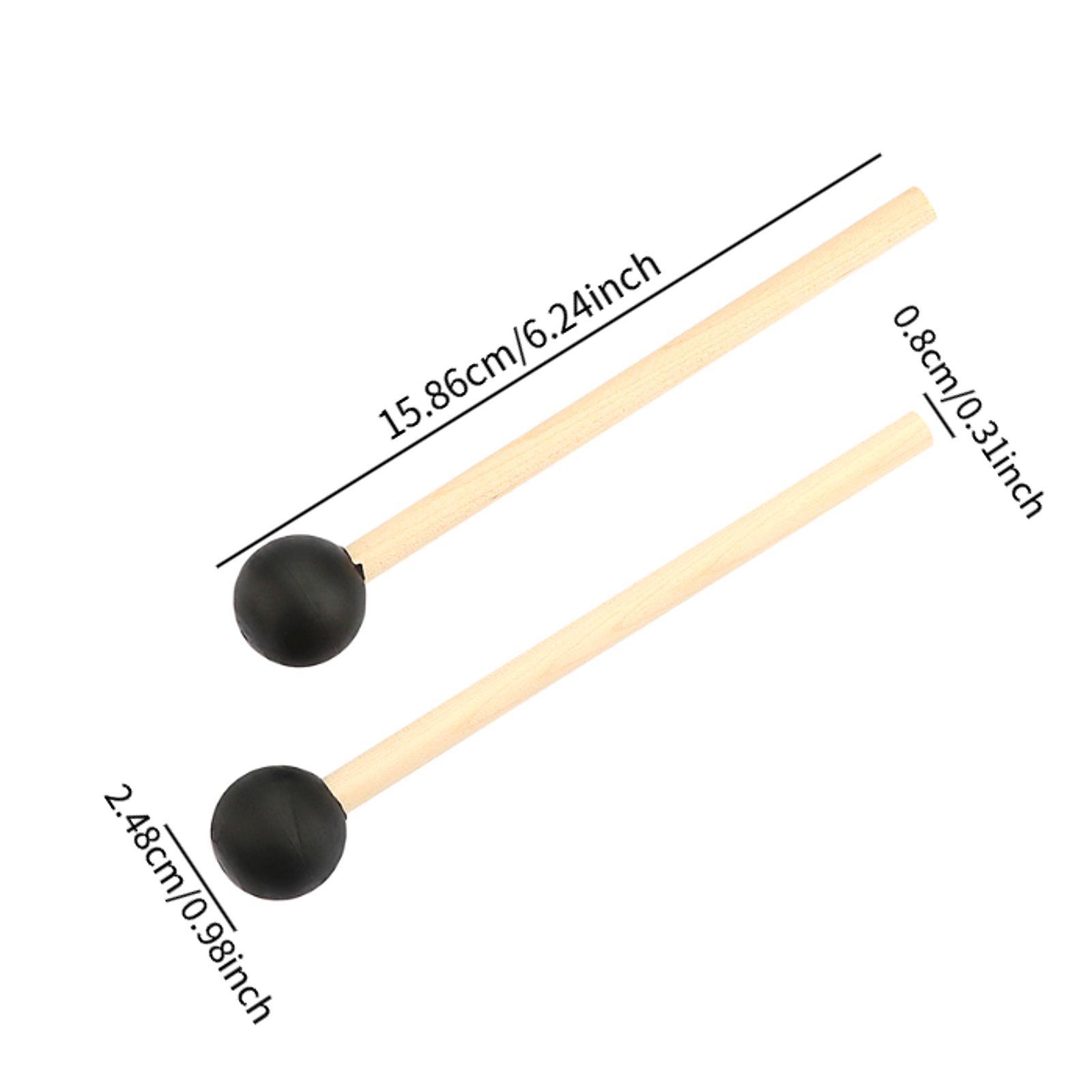 2 ชิ้นไม้ตีกลองเครื่องดนตรีอุป - Musical Instrument Mallet บทวิจารณ์และราคา