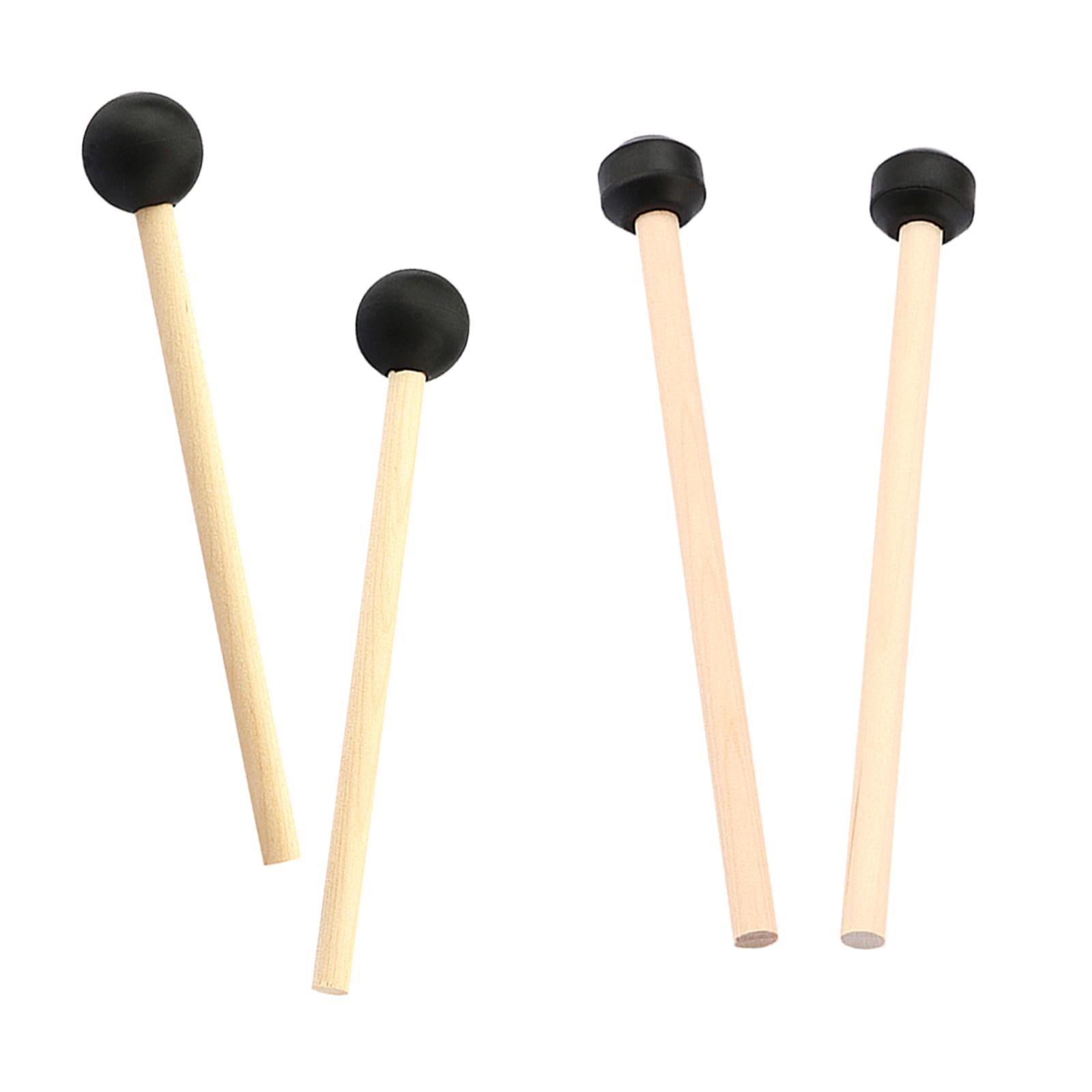 2 ชิ้นไม้ตีกลองเครื่องดนตรีอุป - Musical Instrument Mallet บทวิจารณ์และราคา